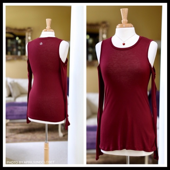 SAM EDELMAN COLD SHOULDERS LONG SLEEVES TEE A2C - Picture 6 of 8